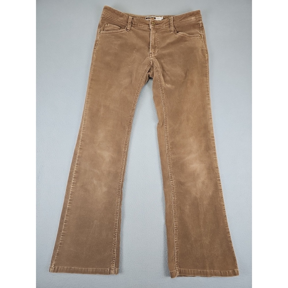 Women's Southpole Size 3 29x28 Tan Corduroy Bootcut Pants Y2K